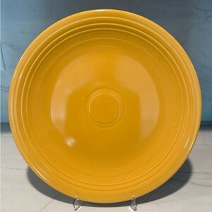 Vintage Fiestaware Chop Platter, Yellow, Approx. 14.25 inches